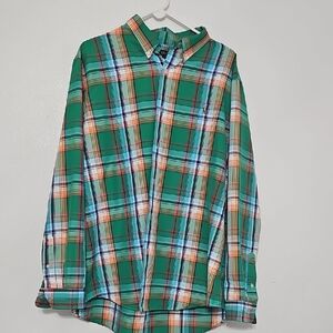 Polo by Ralph Lauren Green Plaid Men's Shirt